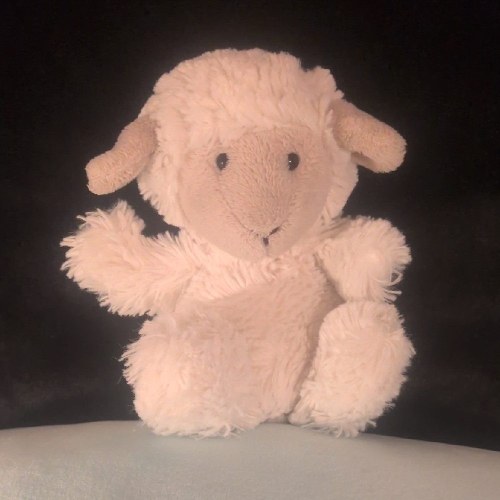 Vintage Jellycat London Cream and Tan Plush Lamb